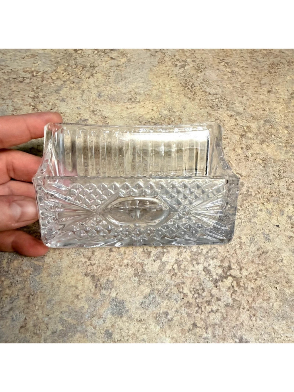 Godinger Crystal Legends Business Card Holder 24% Lead Crystal Vintage